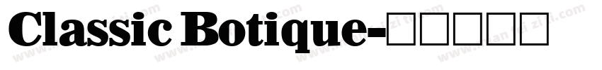 Classic Botique字体转换